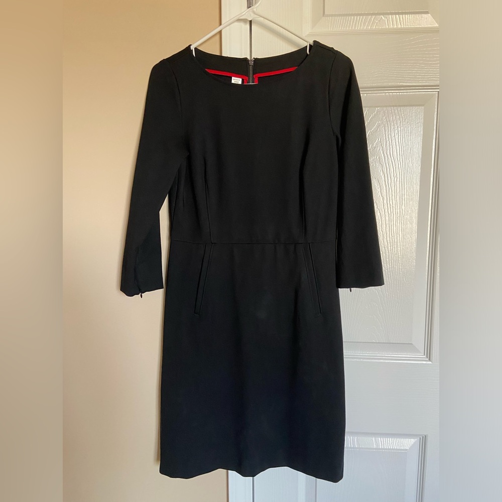SPANX Perfect Shift A-line 3/4 Sleeve Dress Black S